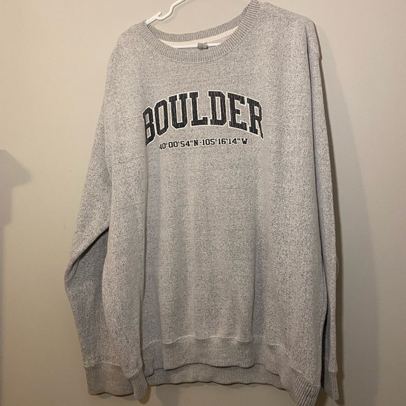Bay pointe Women’s Boulder Colorado Sweater Crewneck Size 2X 2XL Oversized Crew - Picture 2 of 5